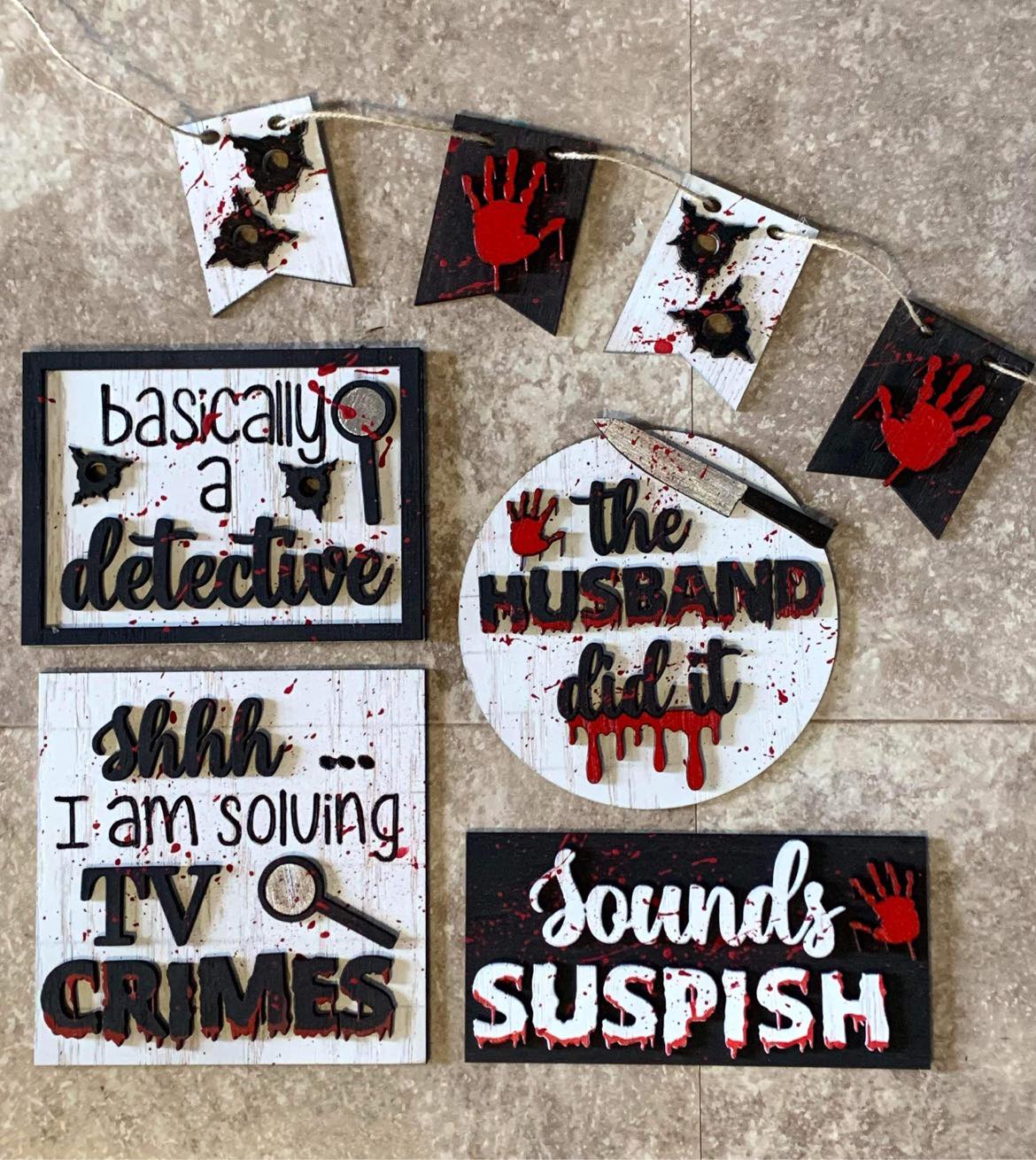 True Crime Tiered Tray Set