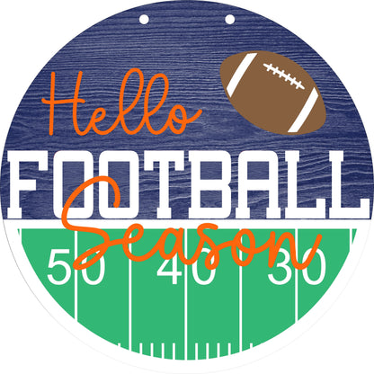 Hello Football Season Sign
