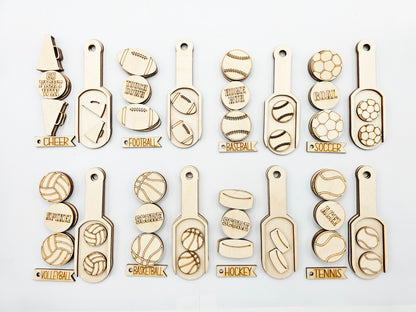 Sports Scoop Ornament Tag