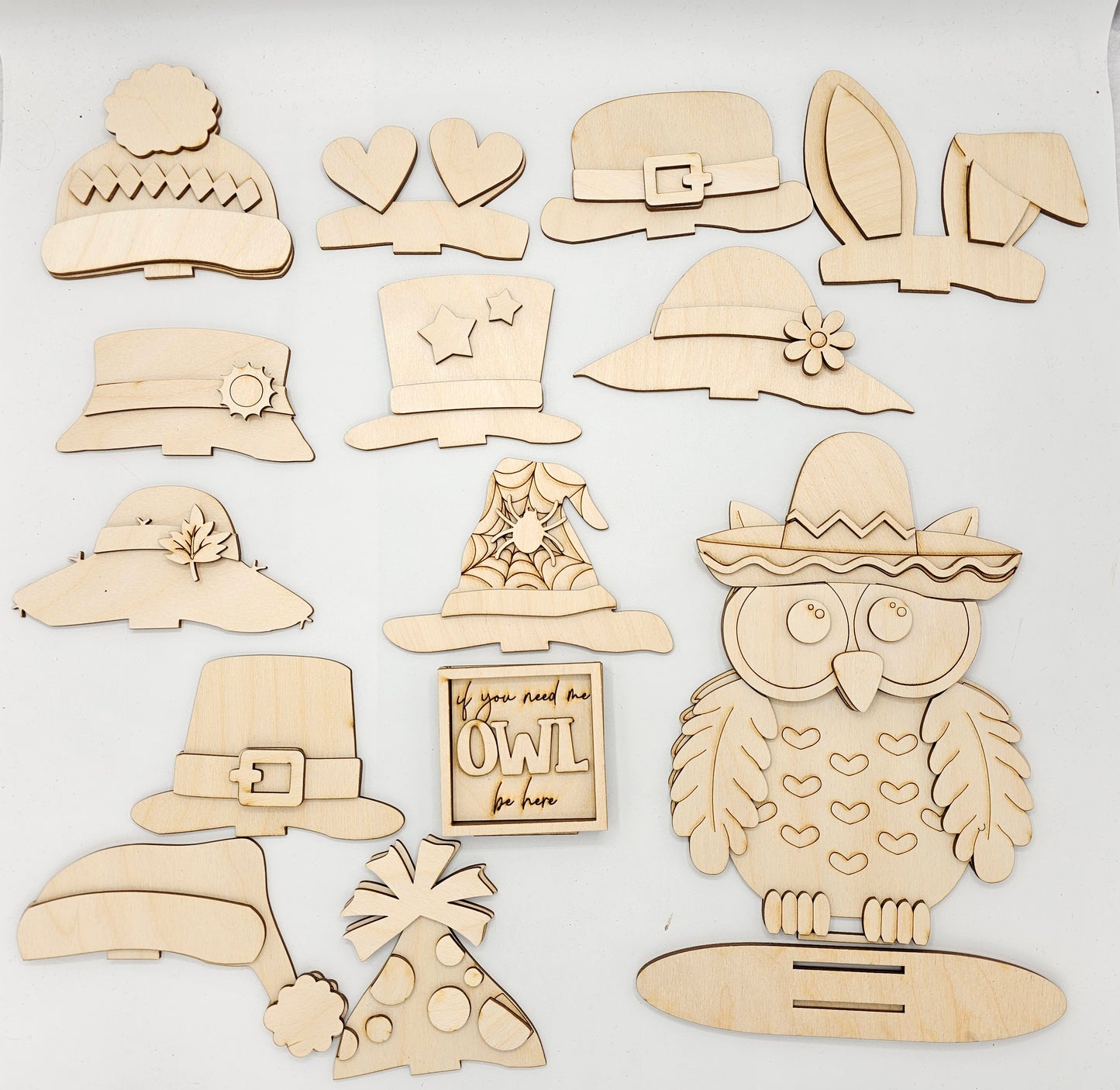 Animal Interchangeable Hat/Bow Kits