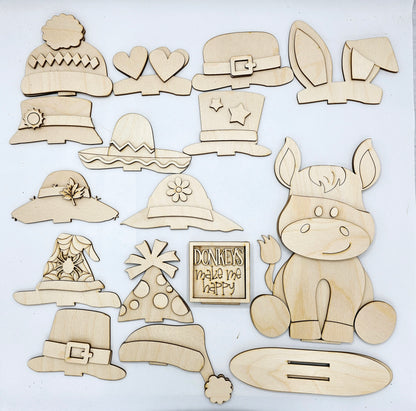 Animal Interchangeable Hat/Bow Kits