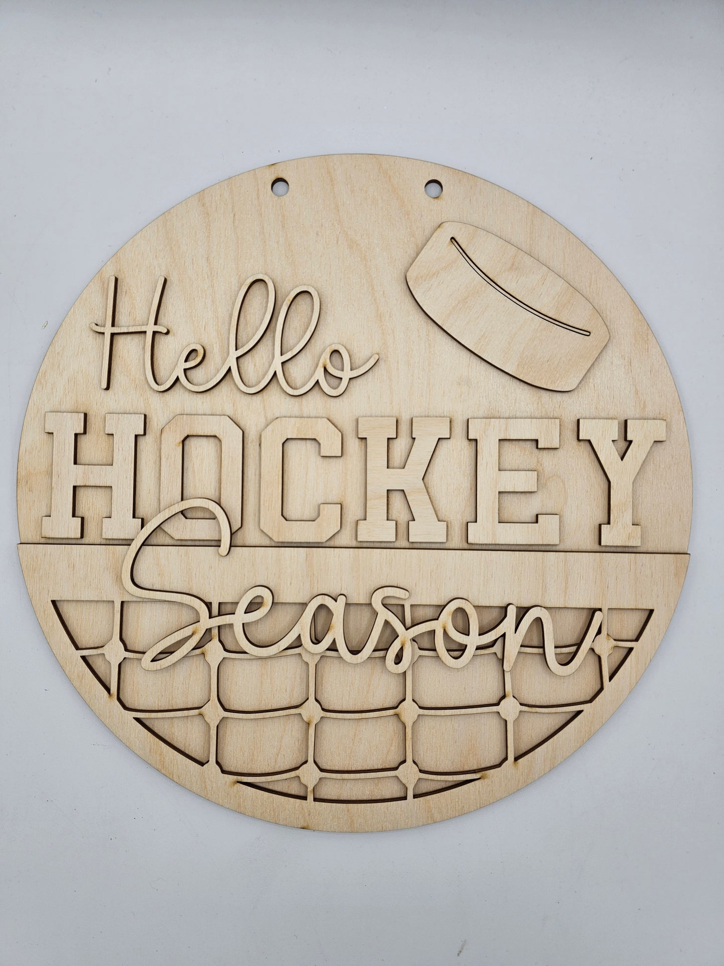 Hello Hockey Season Sign