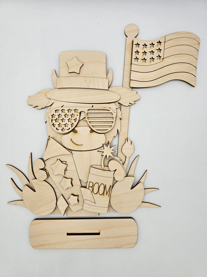 Patriotic Highland Cow