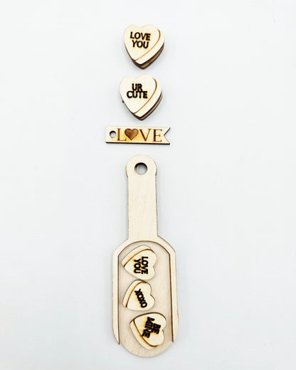 Valentine Scoop Ornament Tag