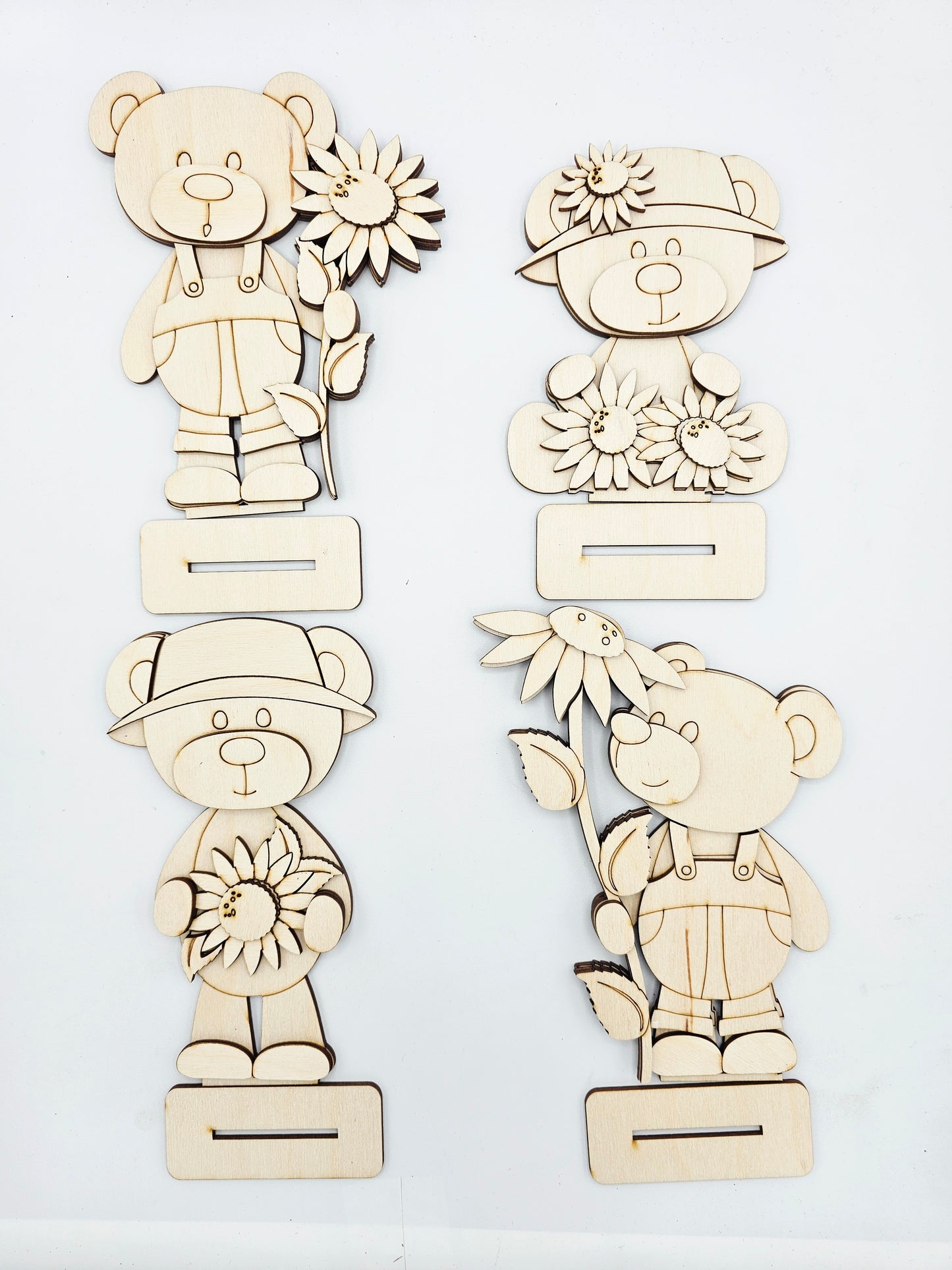 Sunflower Bear Sitters x4