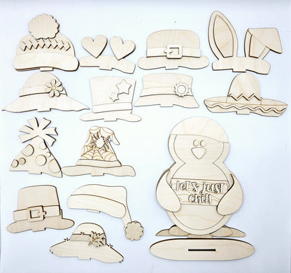 Animal Interchangeable Hat/Bow Kits