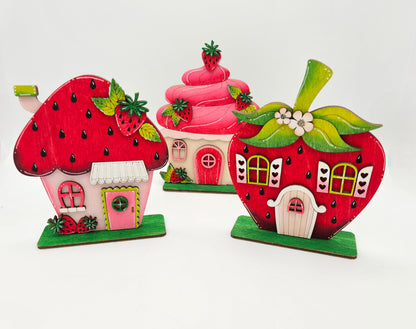 Mini Strawberry Houses