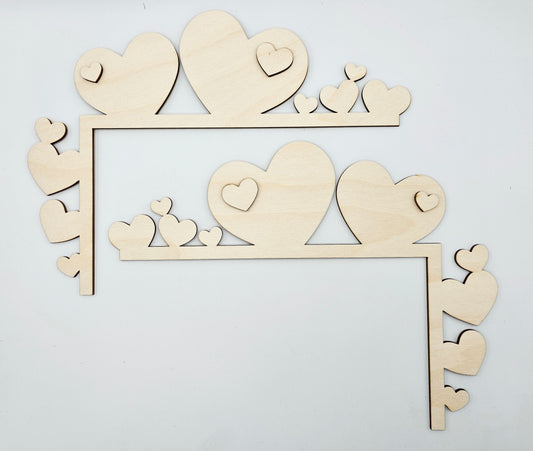 Solid Hearts Door Corner Set