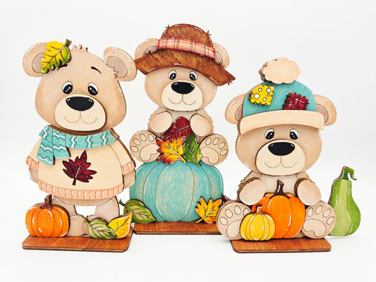 PAINTED - Fall Bear Sitters