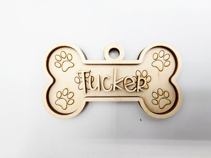 Dog Bone Ornament - Personalized