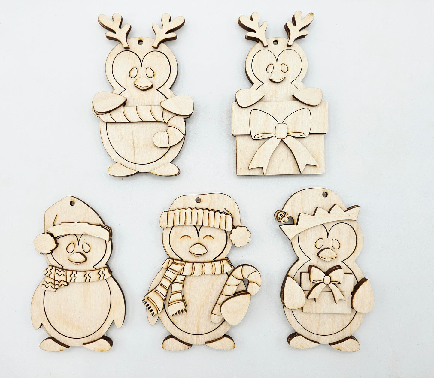 Penguin Ornaments Set of 5