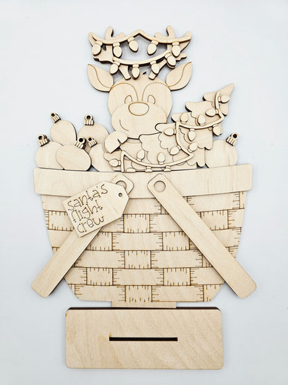 Reindeer Basket - Large
