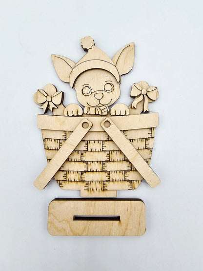 Christmas Chihuahua Basket - Small