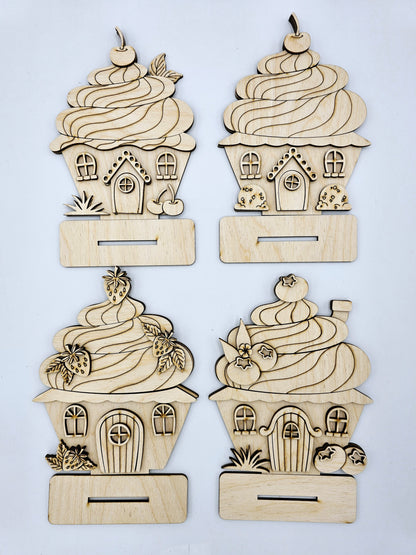 Mini Cupcake Houses