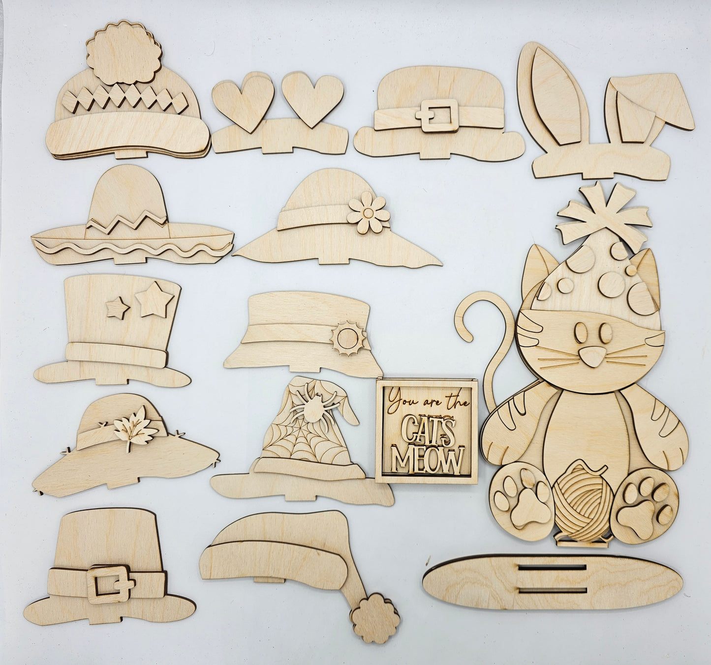 Animal Interchangeable Hat/Bow Kits