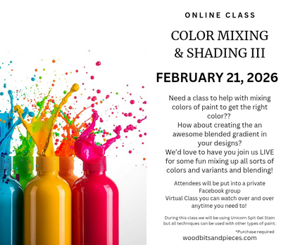 VIRTUAL CLASS - COLOR MIXING & SHADING III