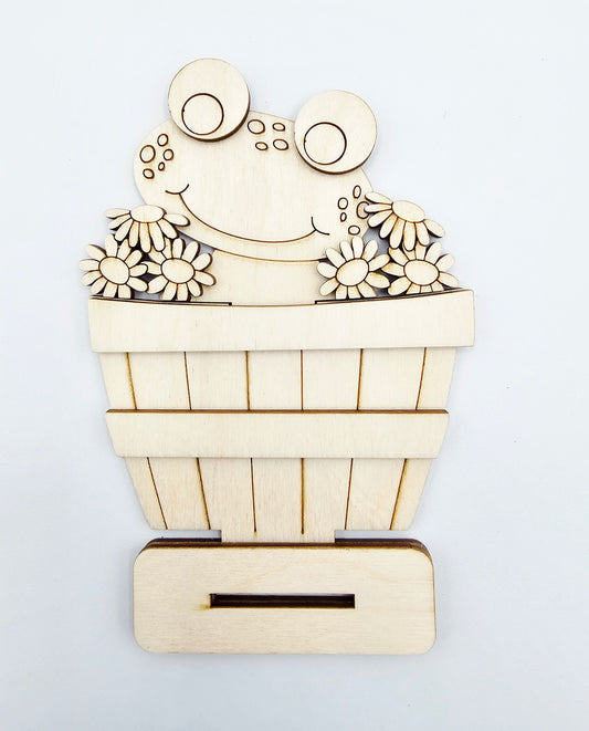 Spring Frog Basket - Small