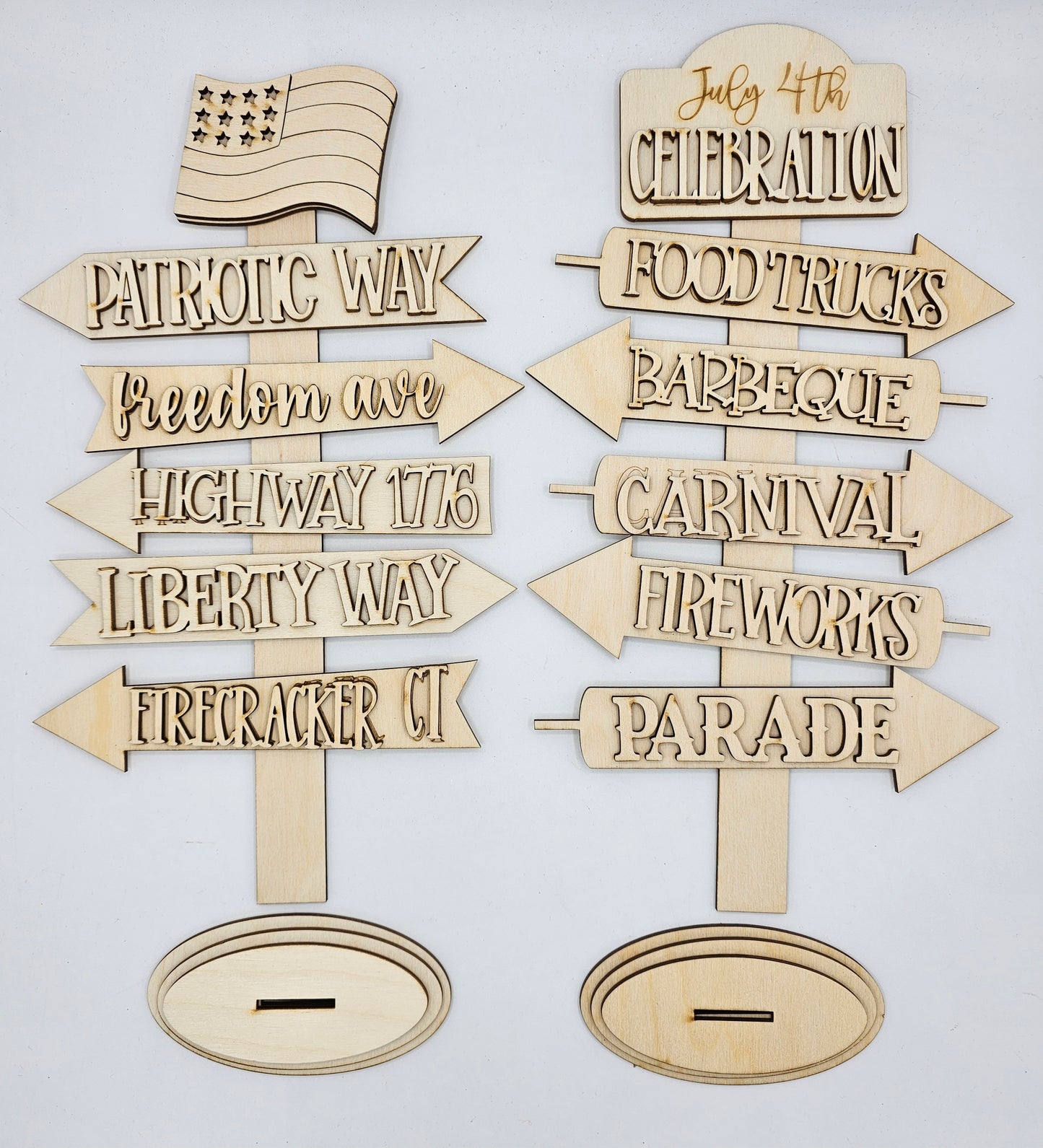Patriotic Arrow Street Signs