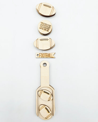 Sports Scoop Ornament Tag