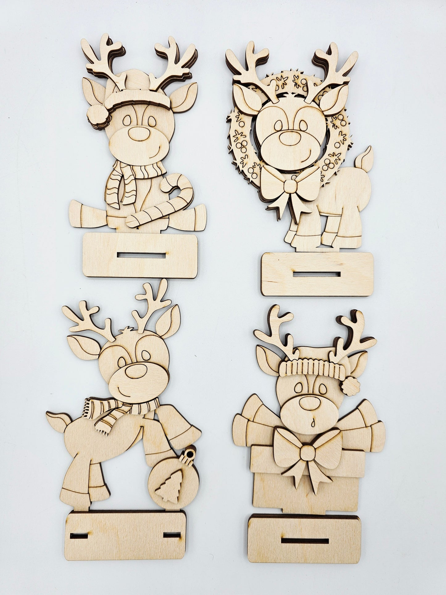 Christmas Reindeer Sitters x4