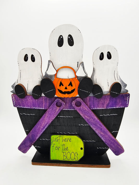 PAINTED - Ghost Basket - Large