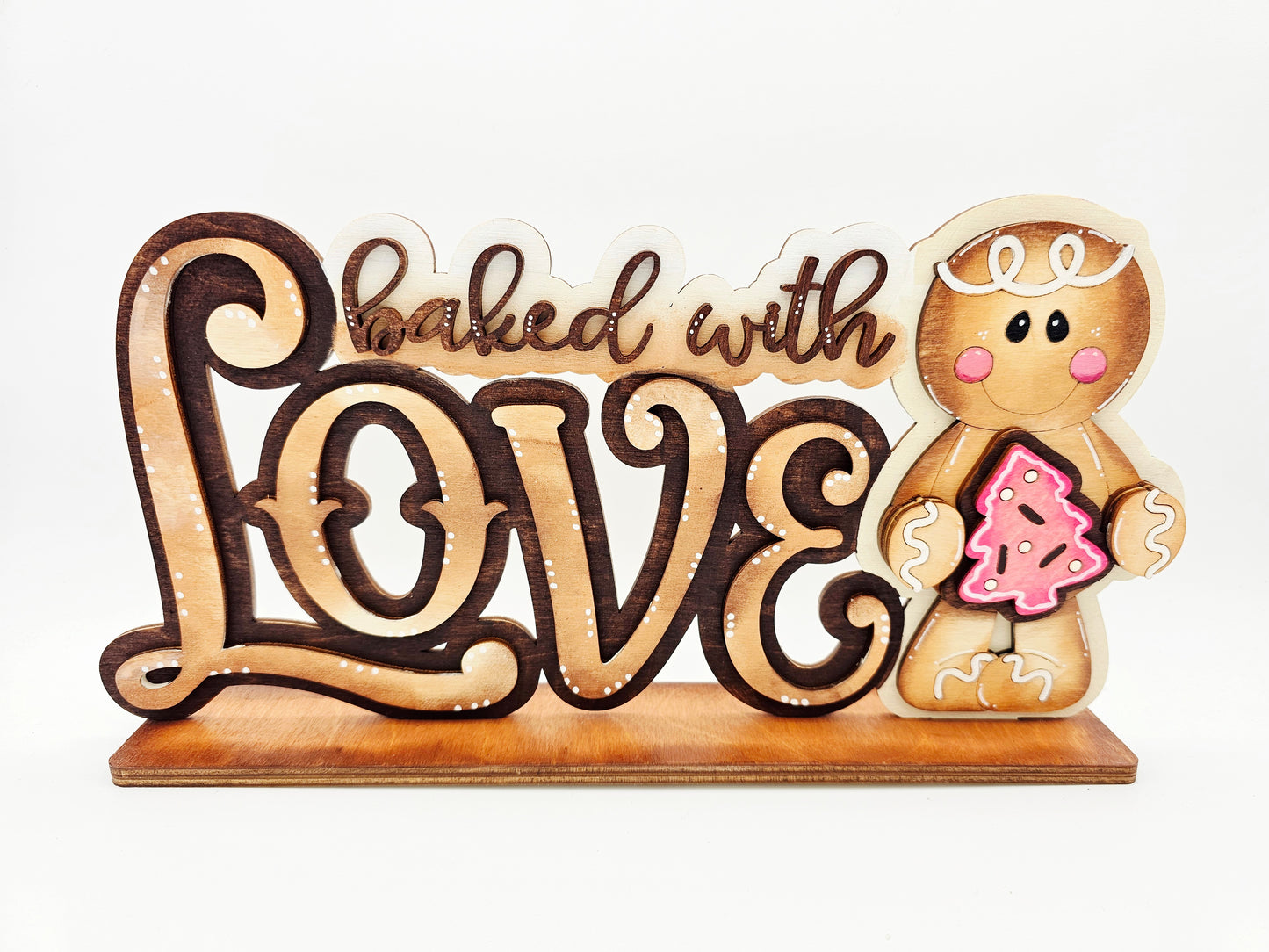 PAINTED - Baked with Love Gingerbread Sitter