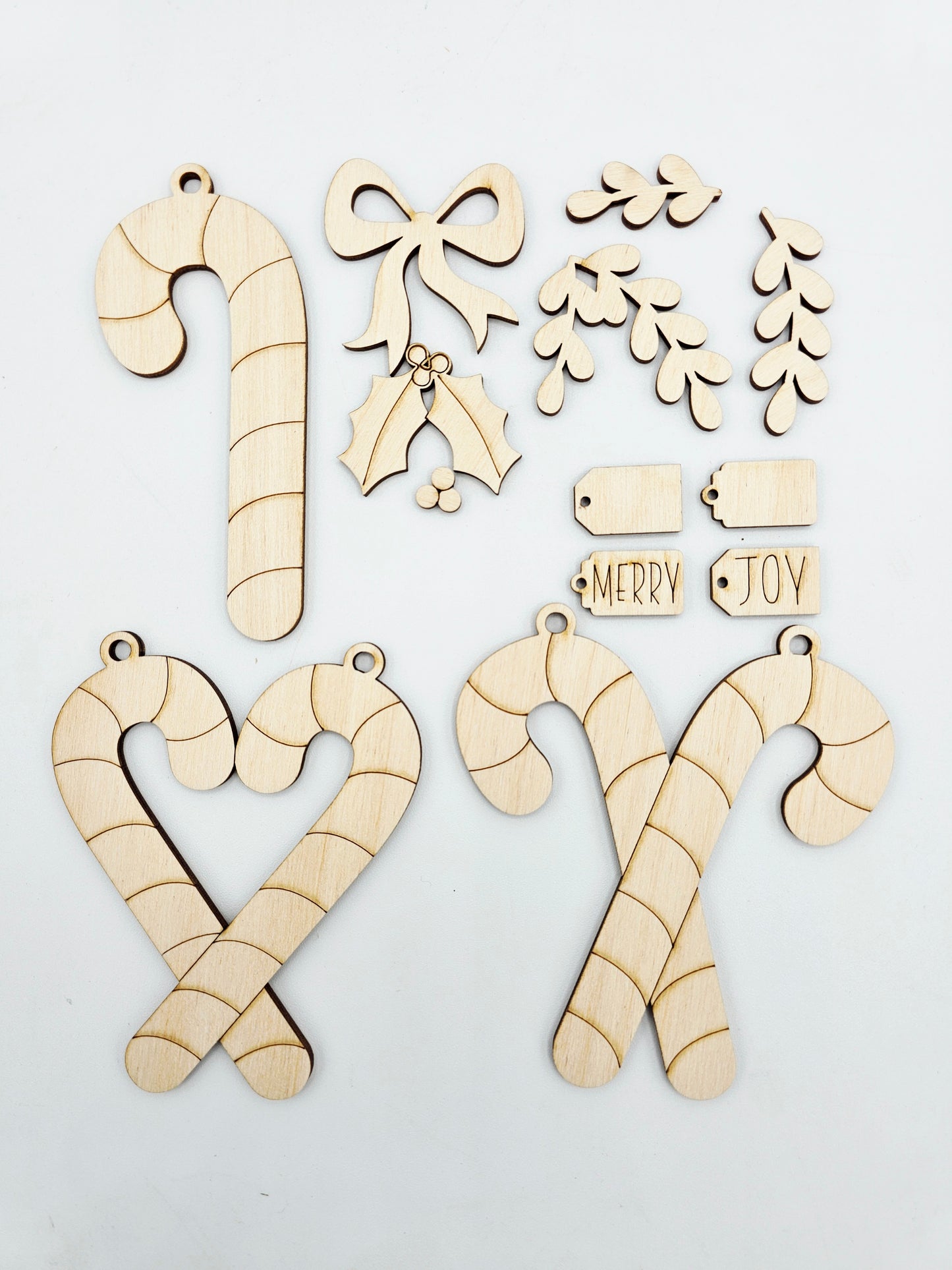 Candy cane Ornaments Set of 12