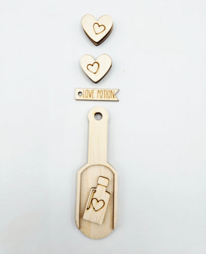 Valentine Scoop Ornament Tag