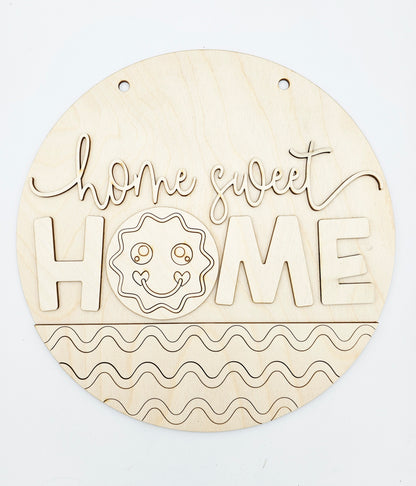 Home Sweet Home Round - Gingie Face