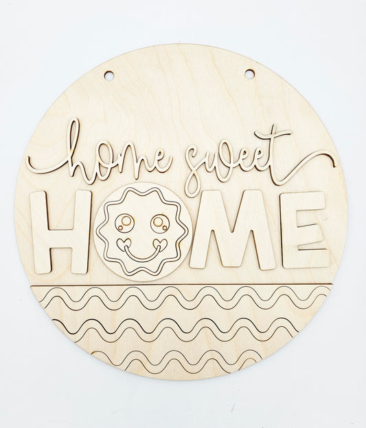 Home Sweet Home Round - Gingie Face