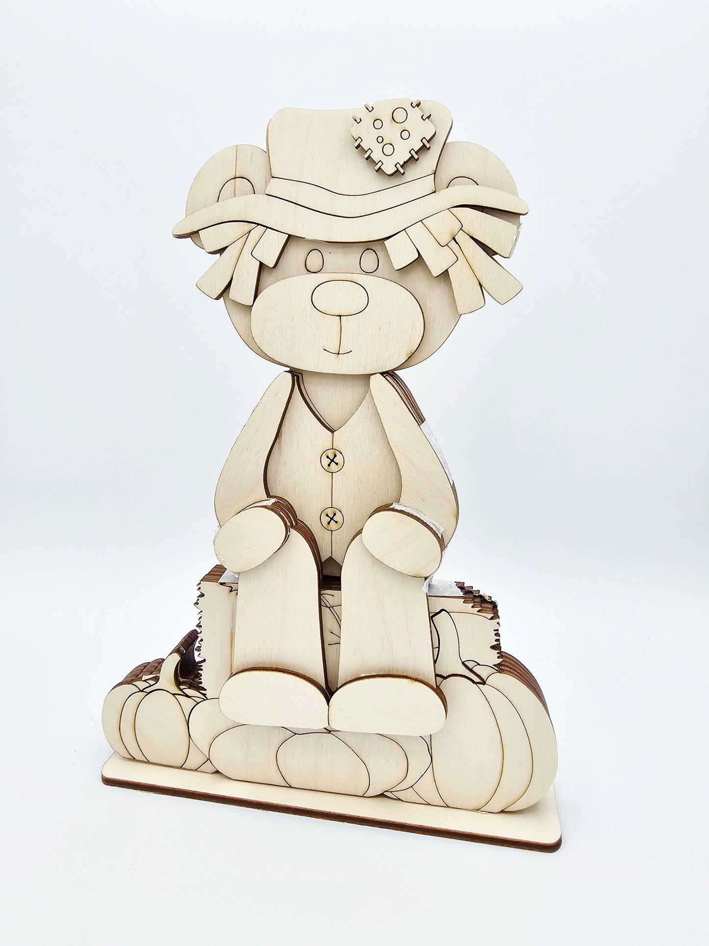 Scarecrow Bears Shelf Hanging