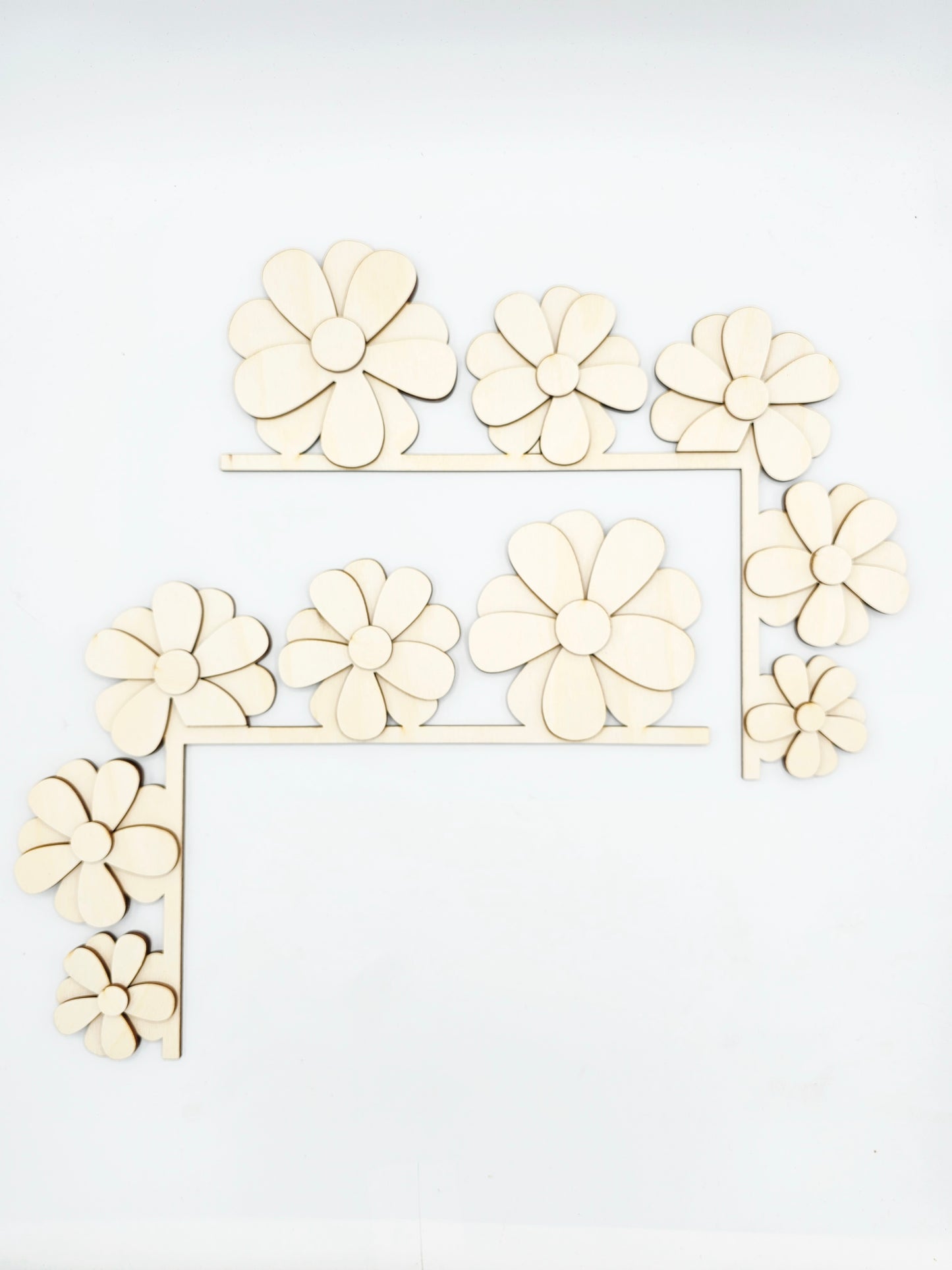 Spring Layered Flower Door Corner