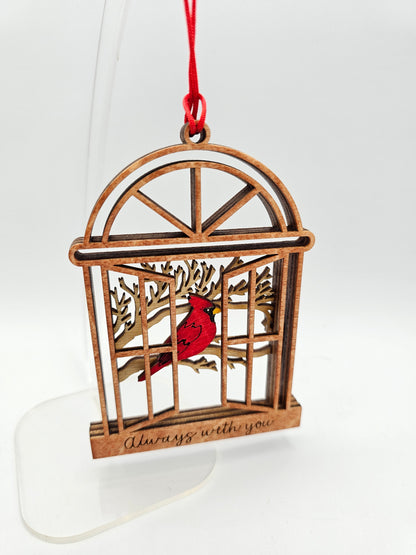 Cardinal Window Ornament