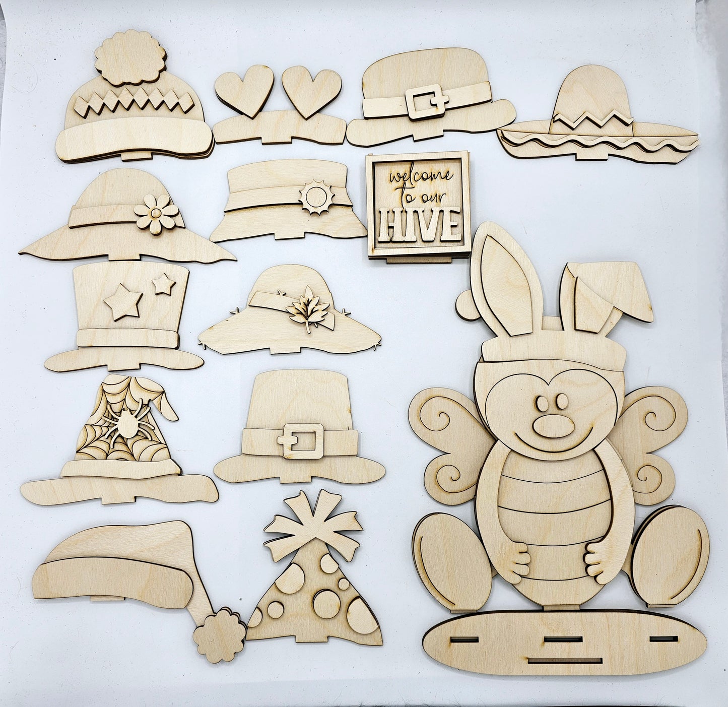 Animal Interchangeable Hat/Bow Kits