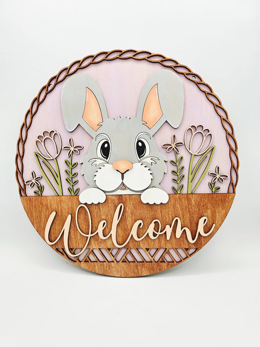 PAINTED - Easter Welcome Round