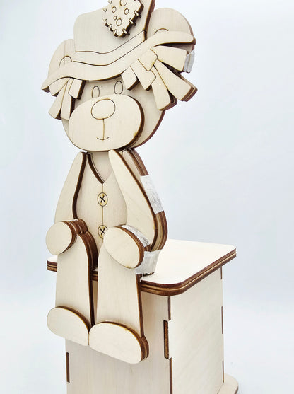 Scarecrow Bears Shelf Hanging