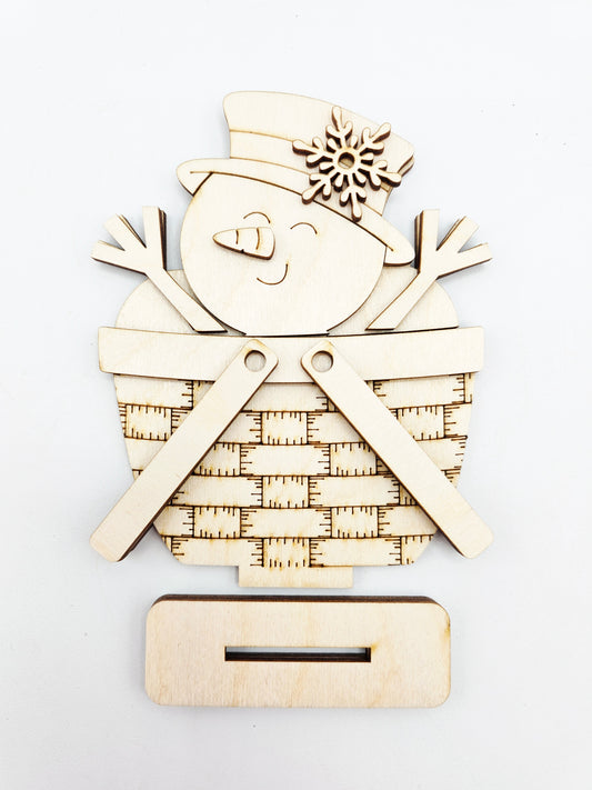 Snowman Basket - Small