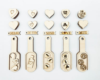 Valentine Scoop Ornament Tag