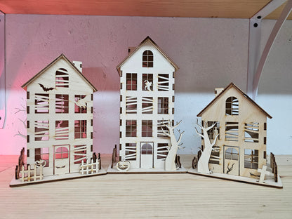 Haunted Houses - Set of 3