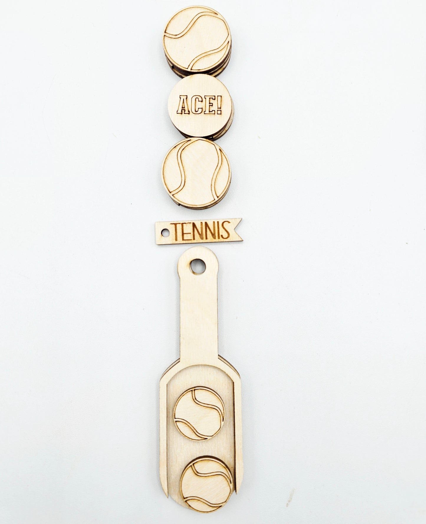 Sports Scoop Ornament Tag