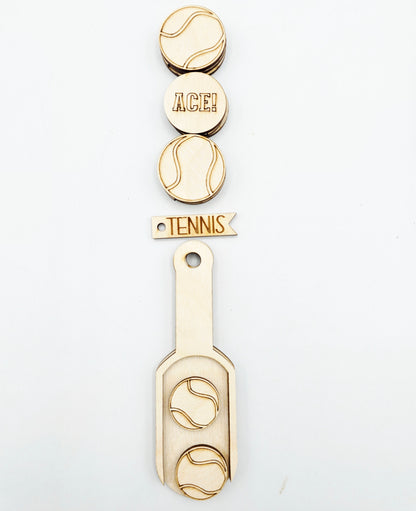 Sports Scoop Ornament Tag