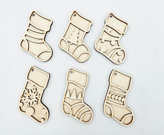 Stocking Ornaments Set of 12