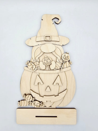 Gnome Witch Pumpkin Sitter