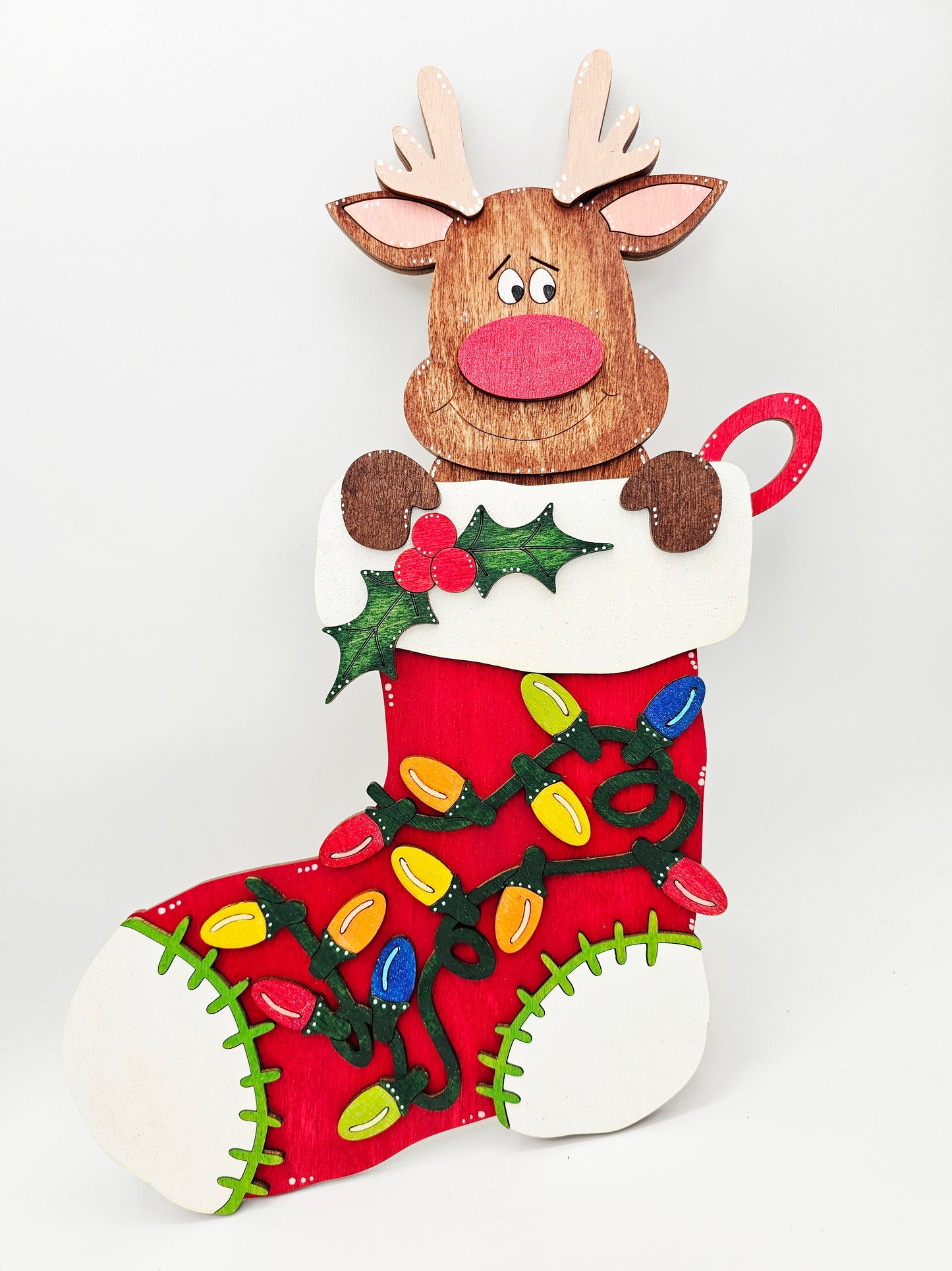 Reindeer Stocking Leaner