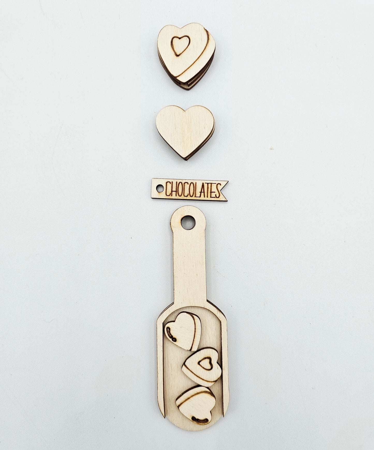 Valentine Scoop Ornament Tag