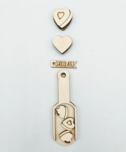 Valentine Scoop Ornament Tag