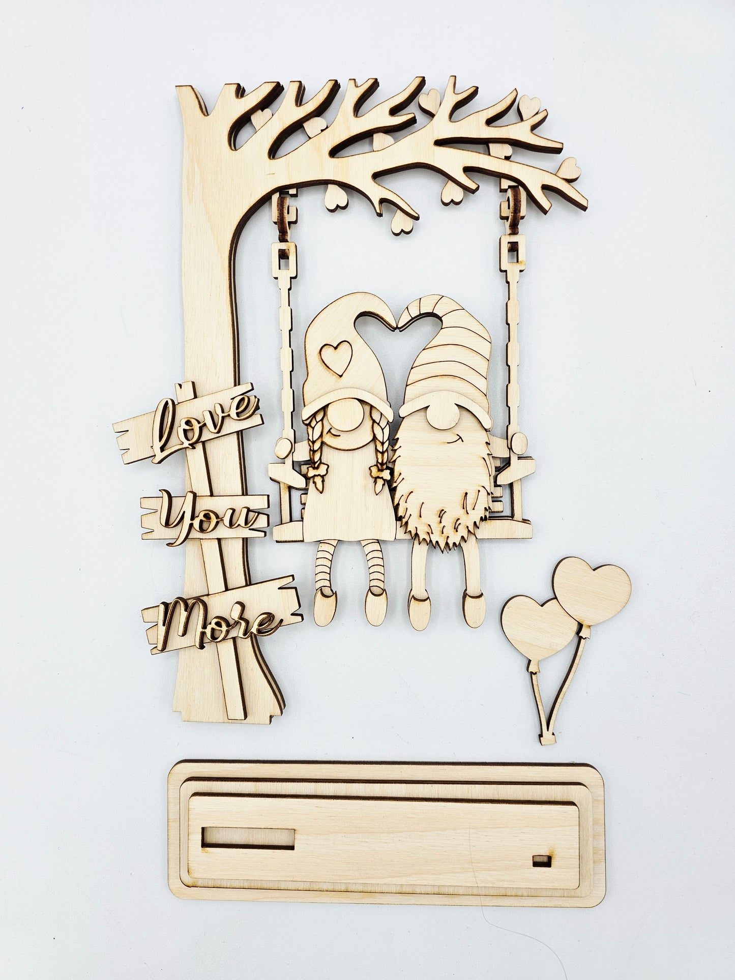 Valentine Gnome Swing