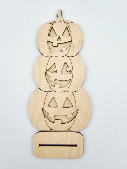 Stacked Jack O Lantern Sitter