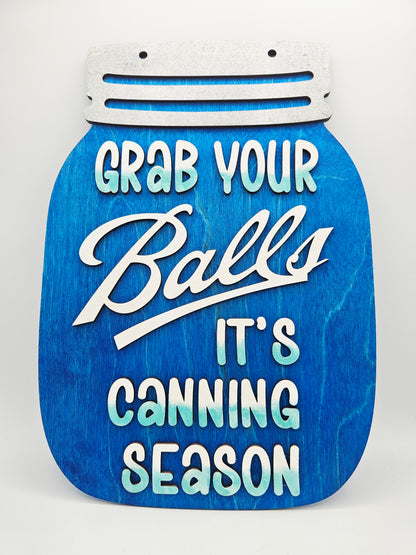 Grab Your Balls Mason Jar