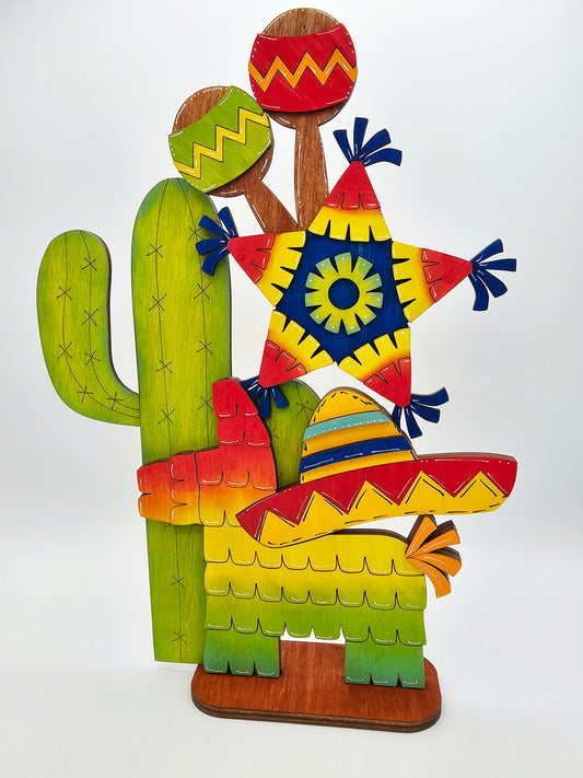 PAINTED - Stacked Pinata Sitter